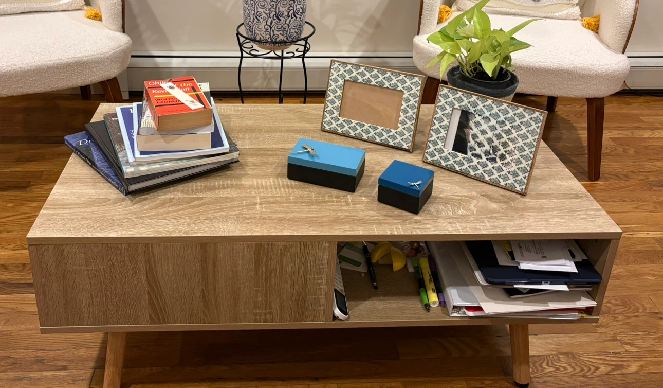 Wooden Coffee Table with Storage