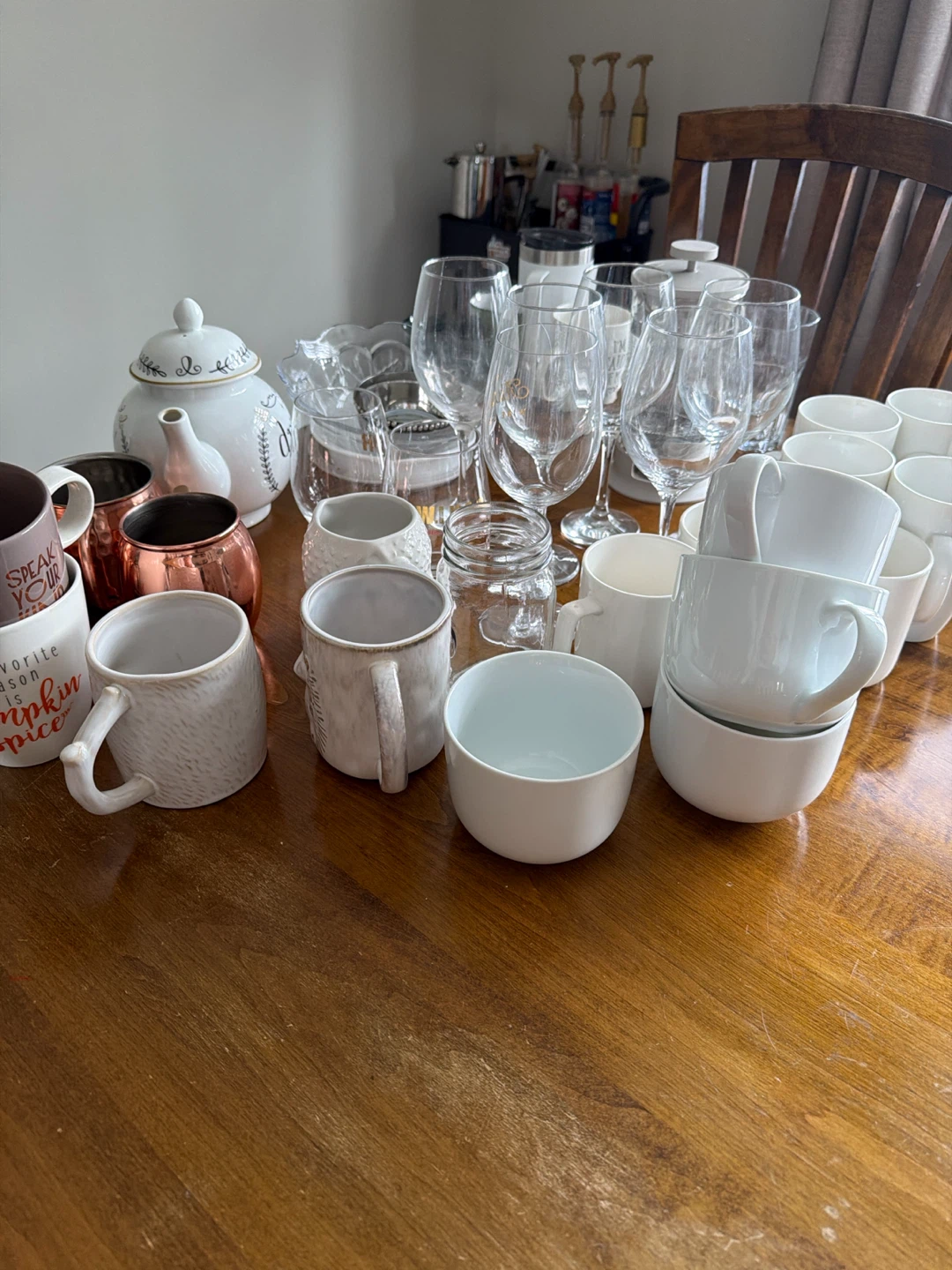 Assorted Mugs, Glasses, and Teapot Set - photo 2
