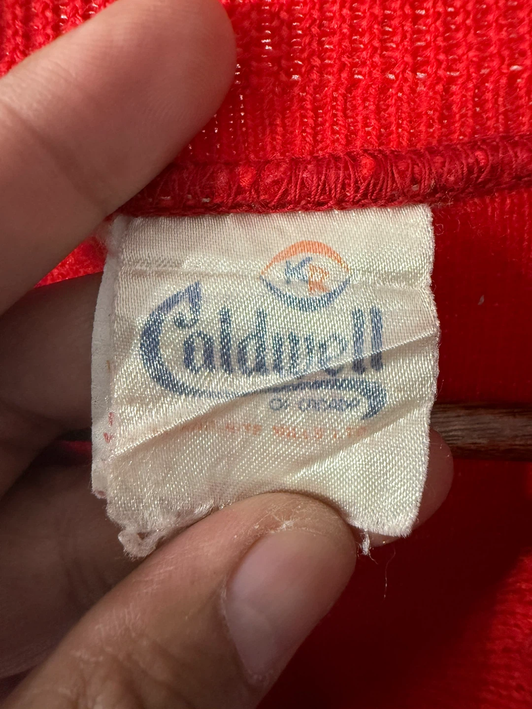 Vintage Caldwell Red Terrace Curling Club Sweater - photo 3