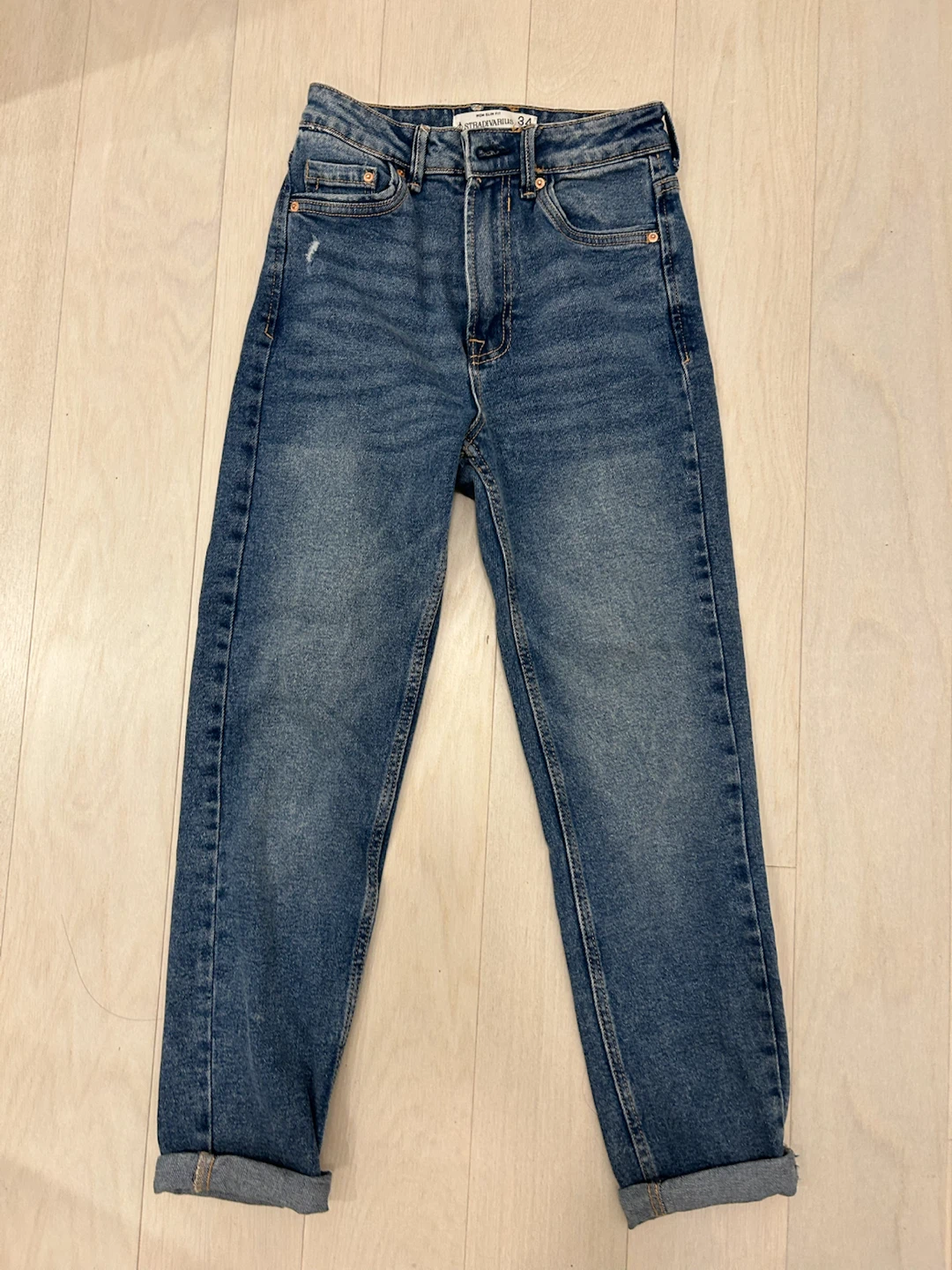 Stradivarius Blue Denim Jeans - Size US 2
