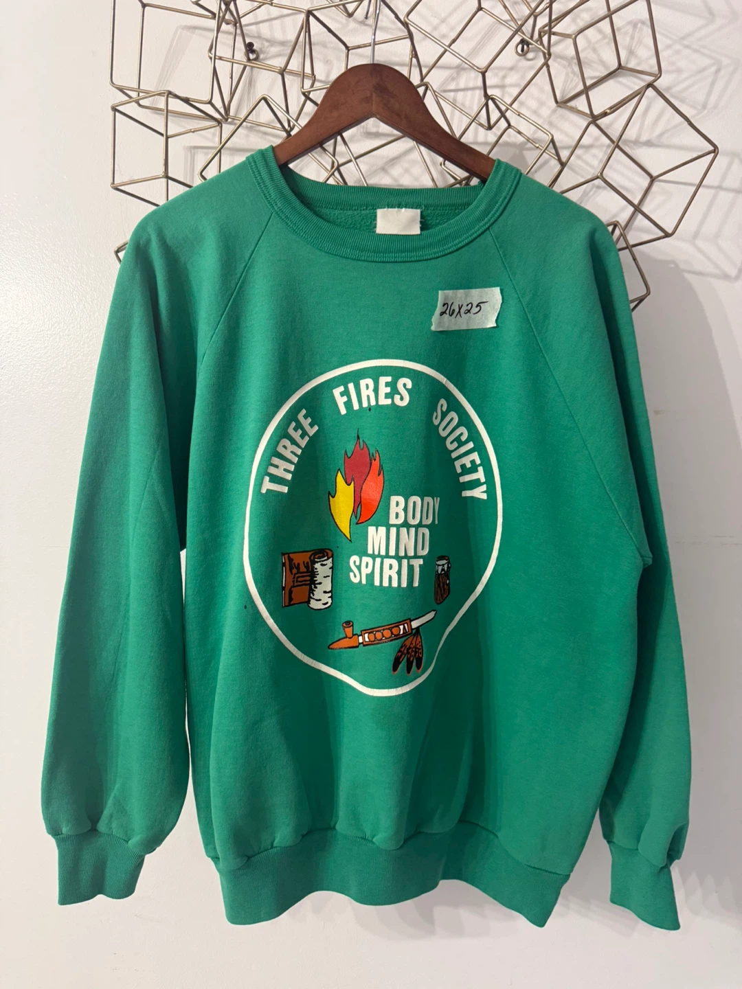 Vintage Green Three Fires Society Sweatshirt