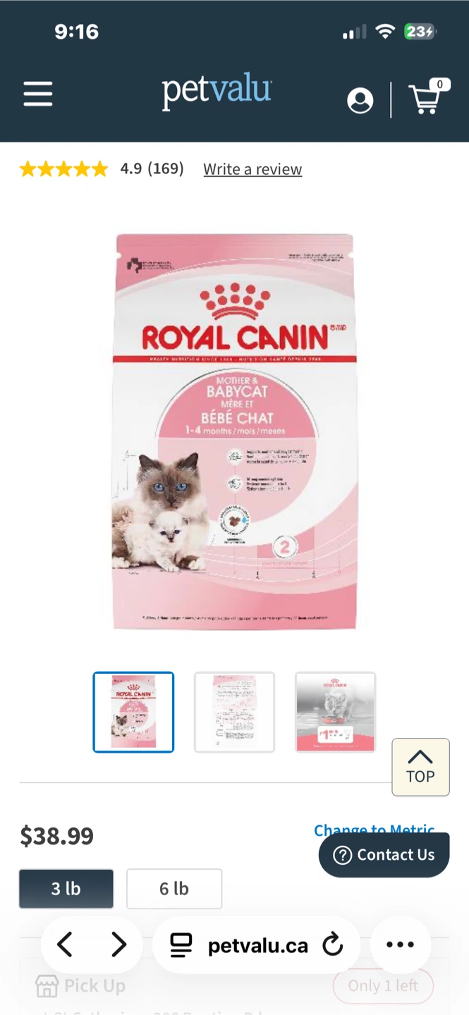Royal Canin Dry Cat Food (sealed)