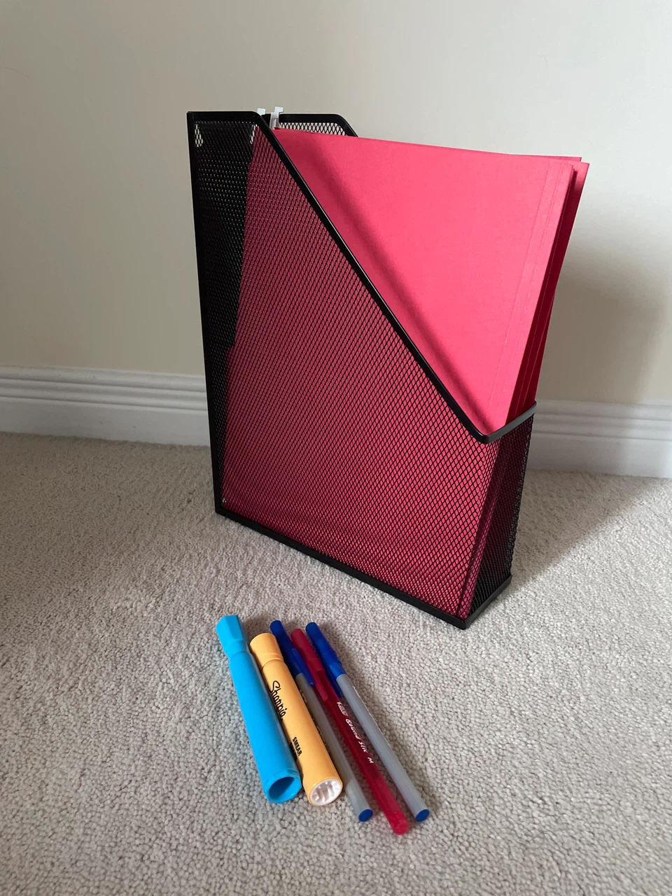 Mesh folder Holder with Pens and Files - photo 2