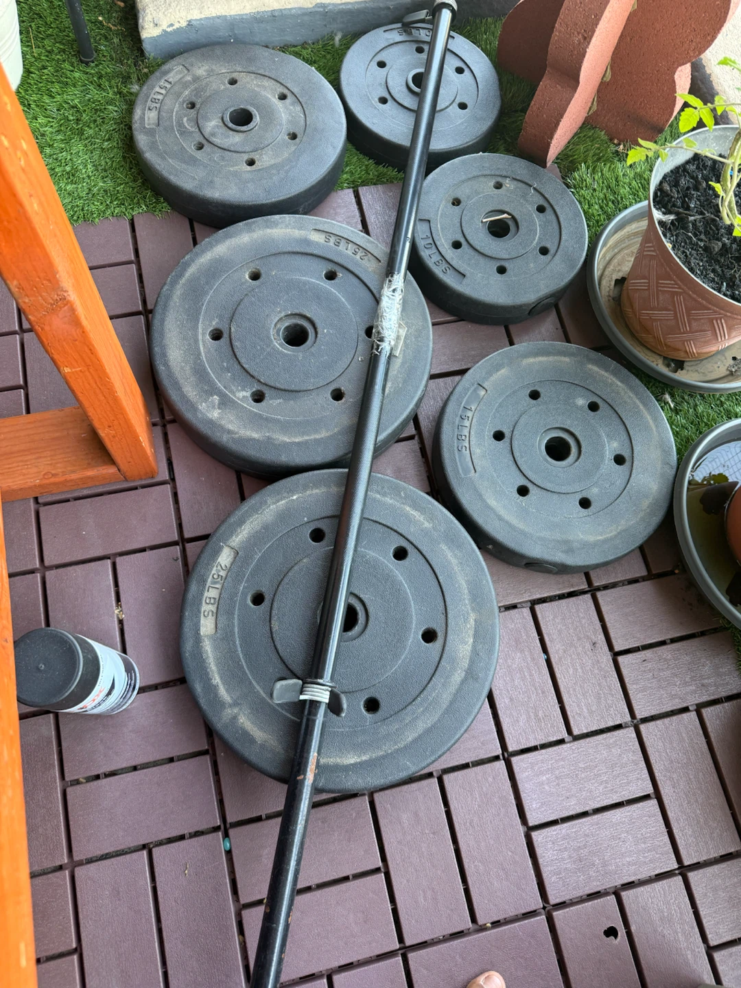 Weight Plates and Barbell Set - photo 2
