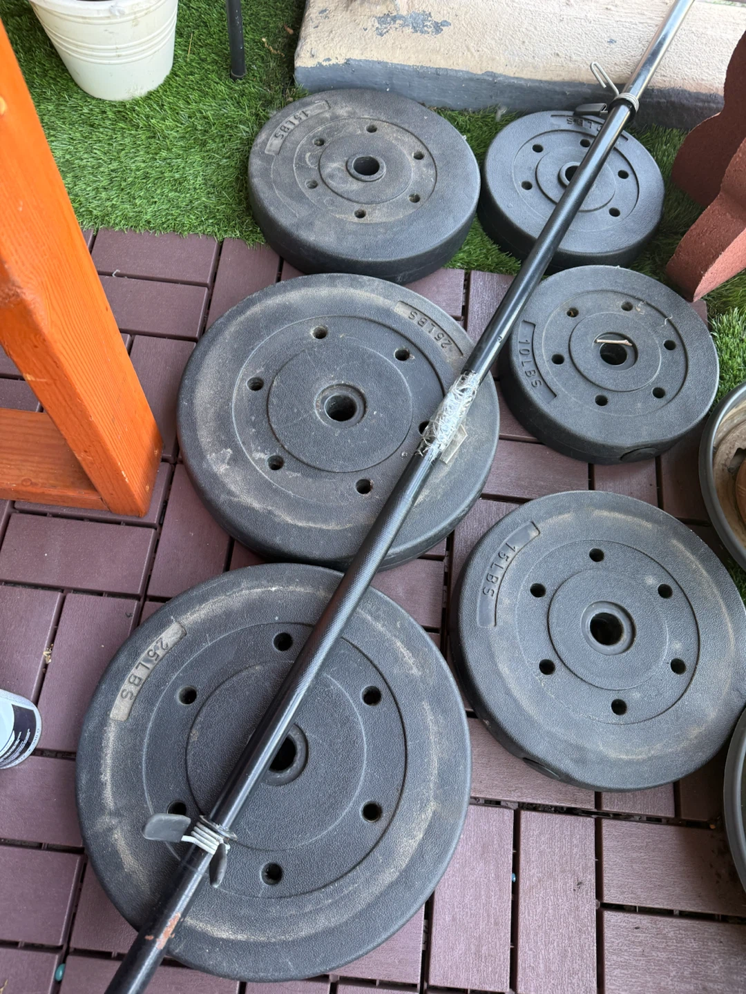 Weight Plates and Barbell Set - photo 3