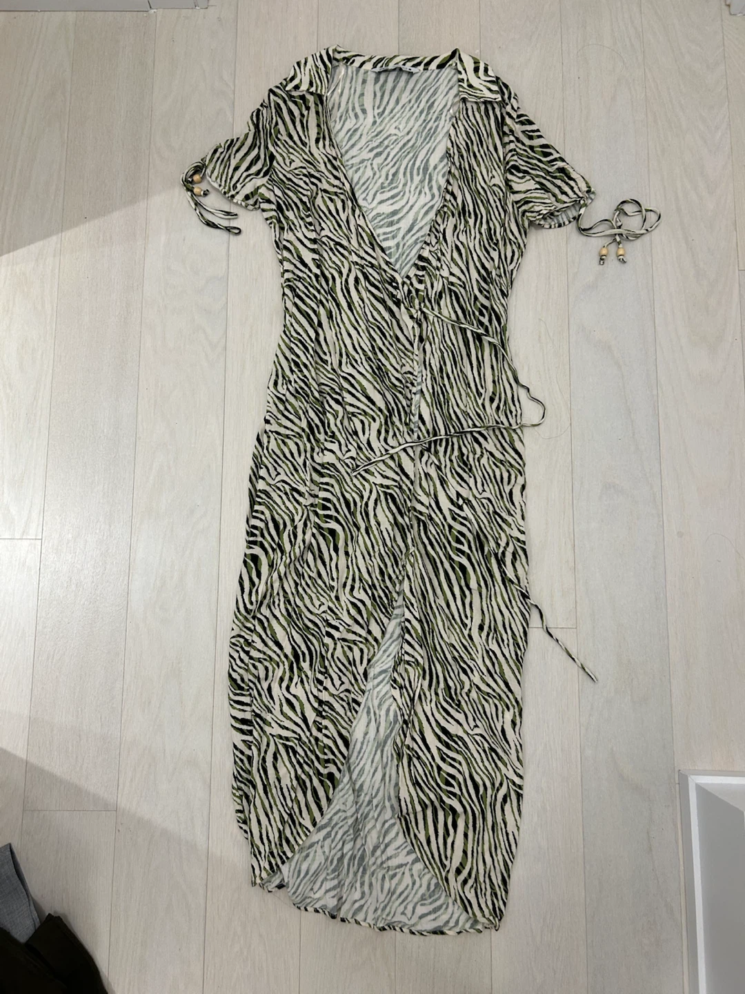 Zara wrap dress with collar