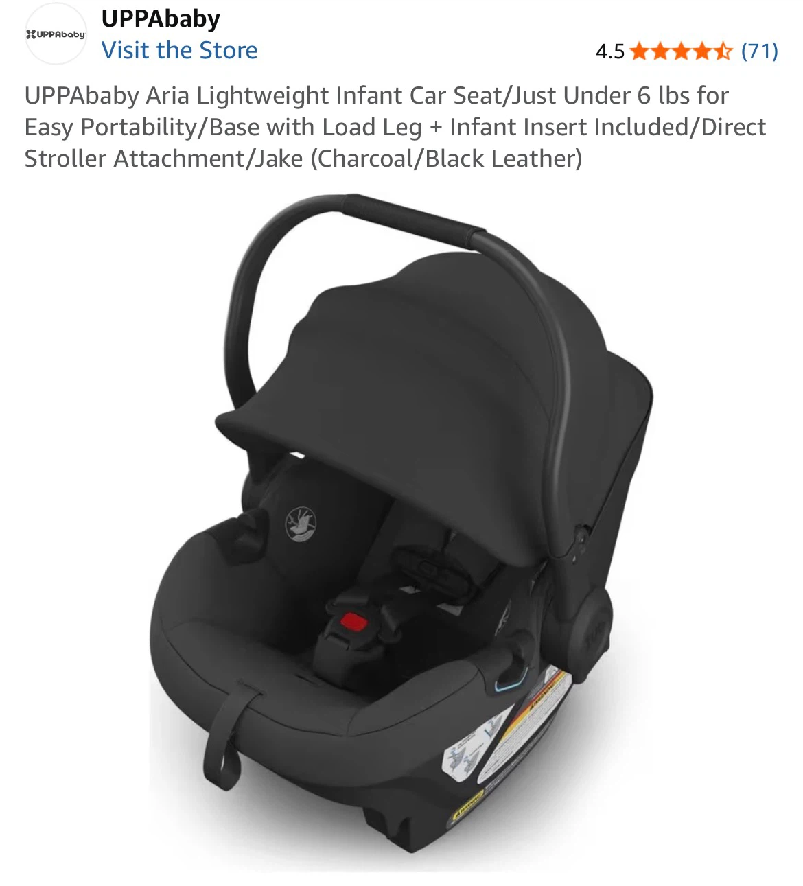 UPPAbaby Aria Lightweight Infant Car Seat - photo 4