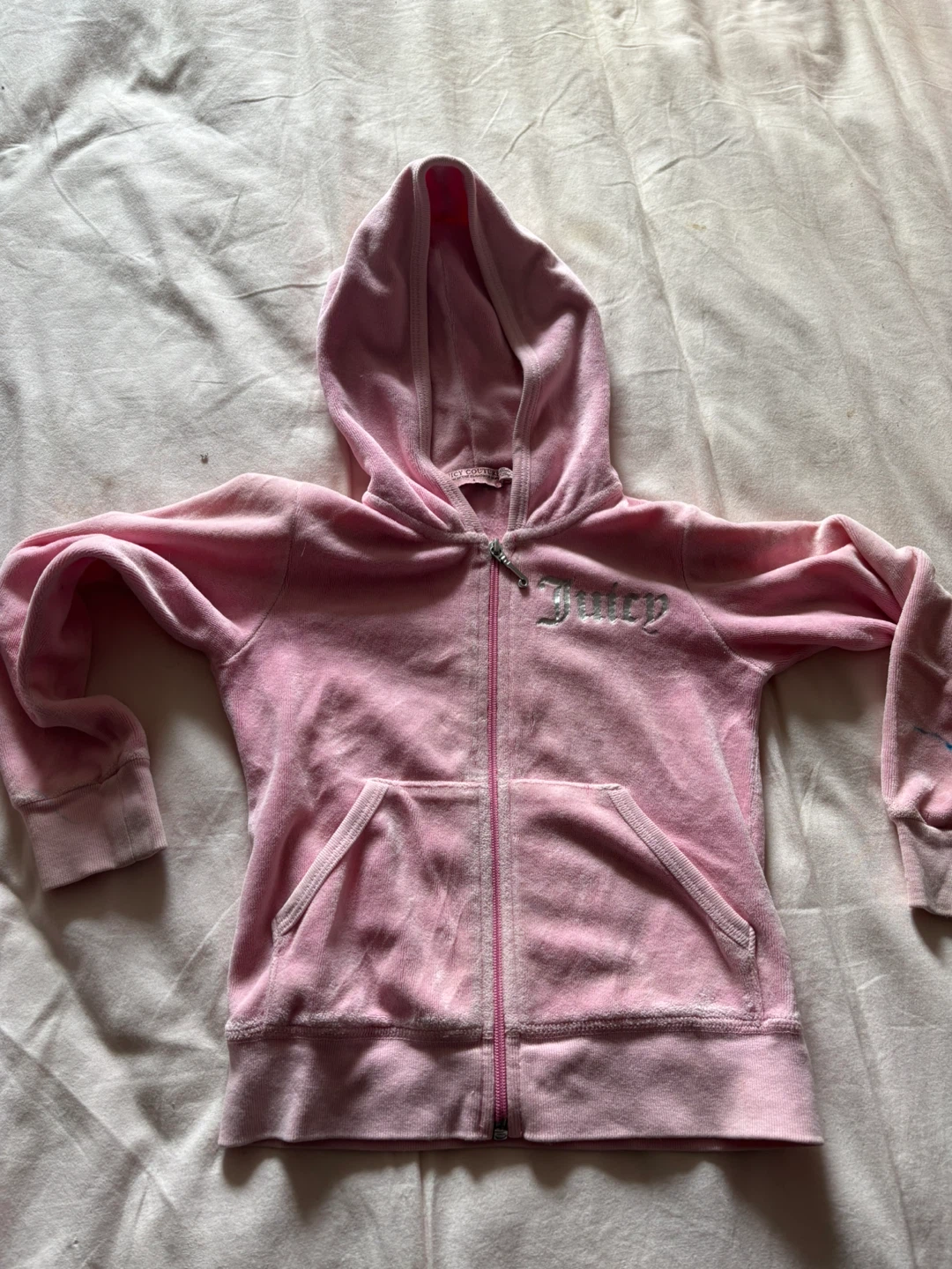 Juicy Couture Kids Pink Velour Track Suite - photo 2