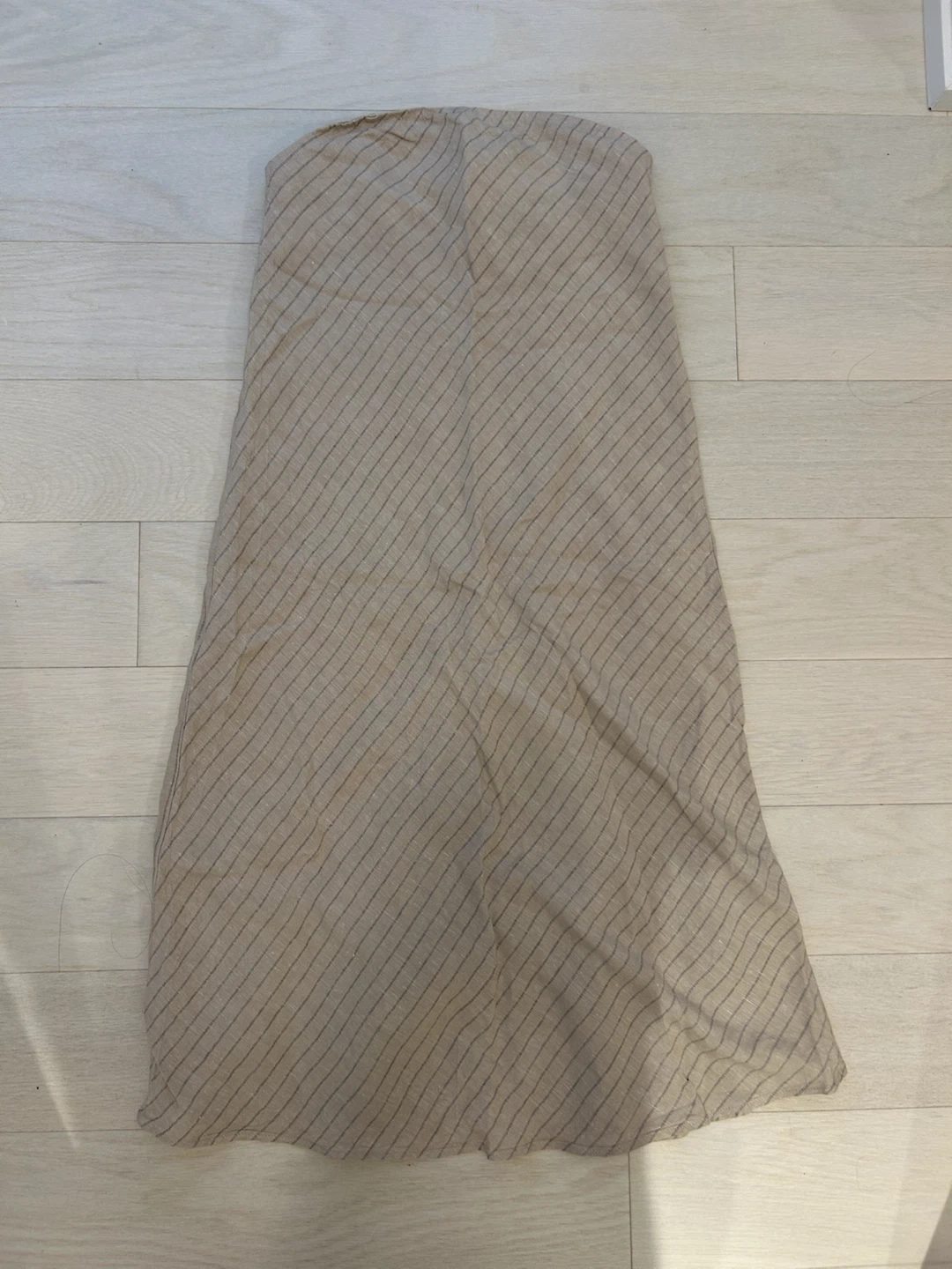 Banana Republic strapless linen blend dress