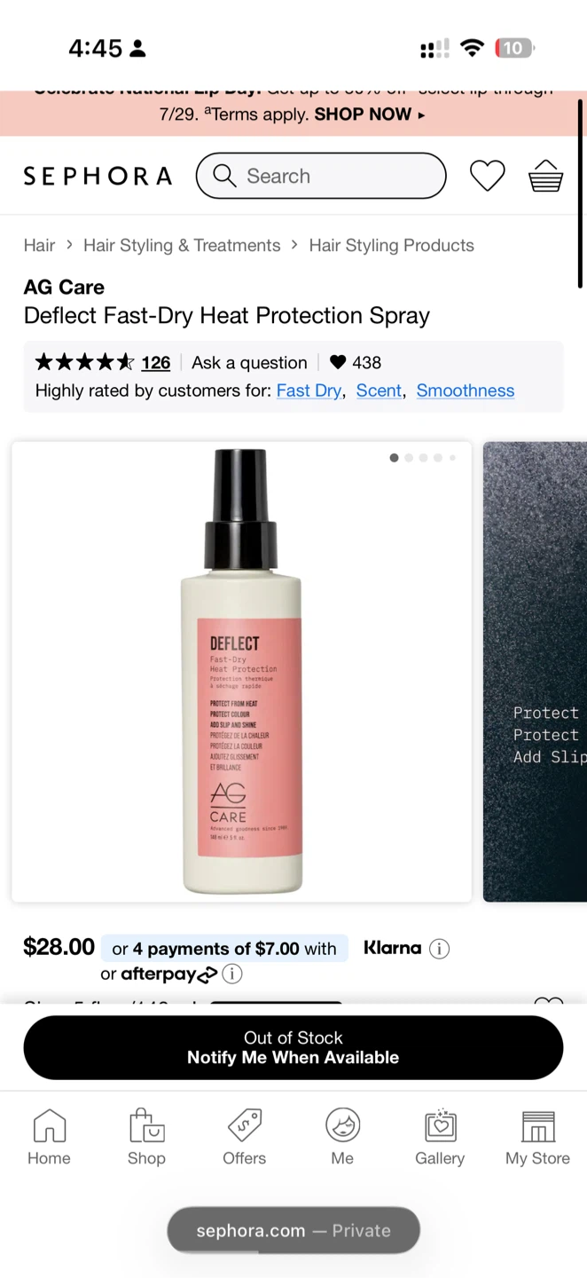 AG Care Deflect Fast-Dry Heat Protection Spray