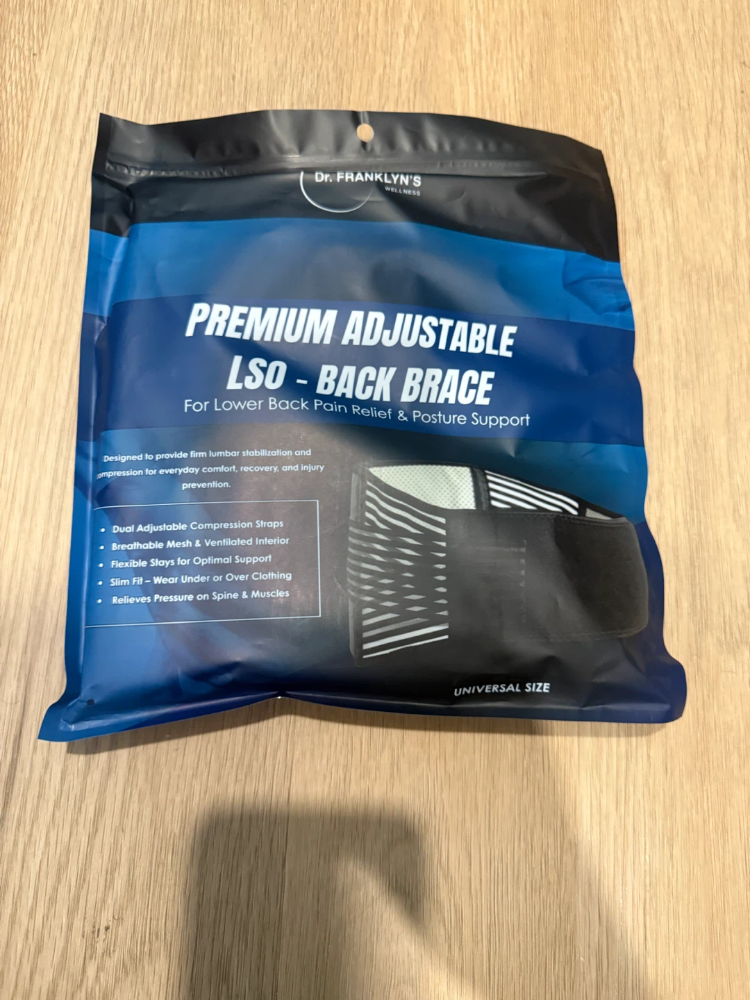 Dr. Franklyn's Premium Adjustable LSO Back Brace