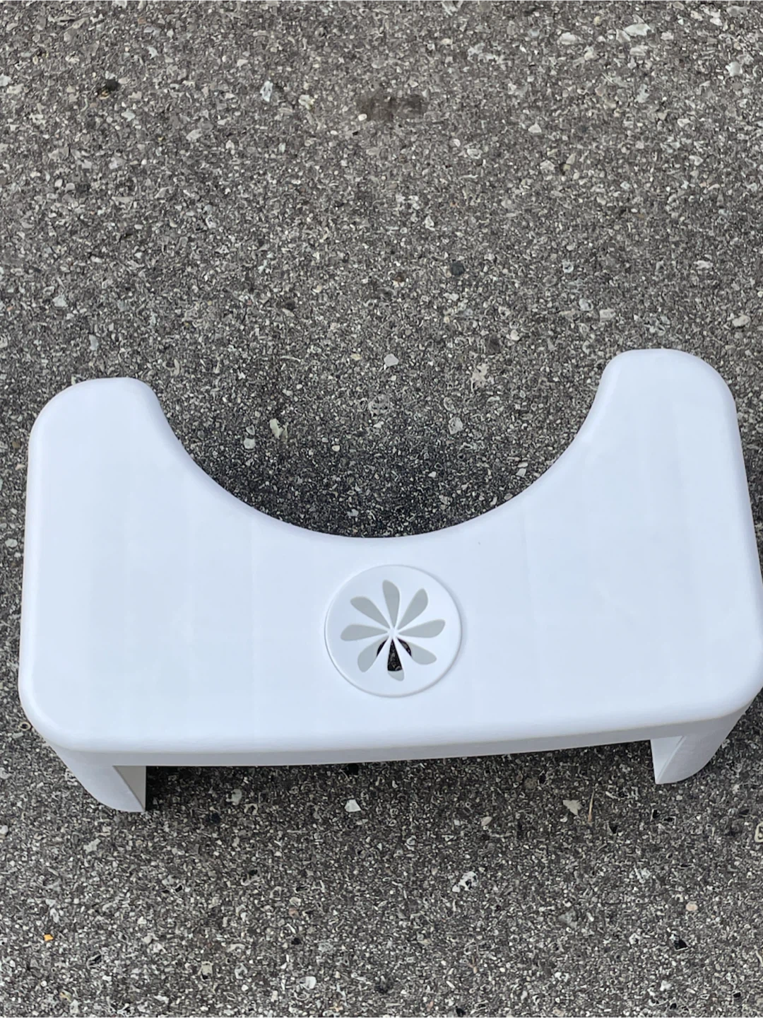 White Toilet Stool - photo 2