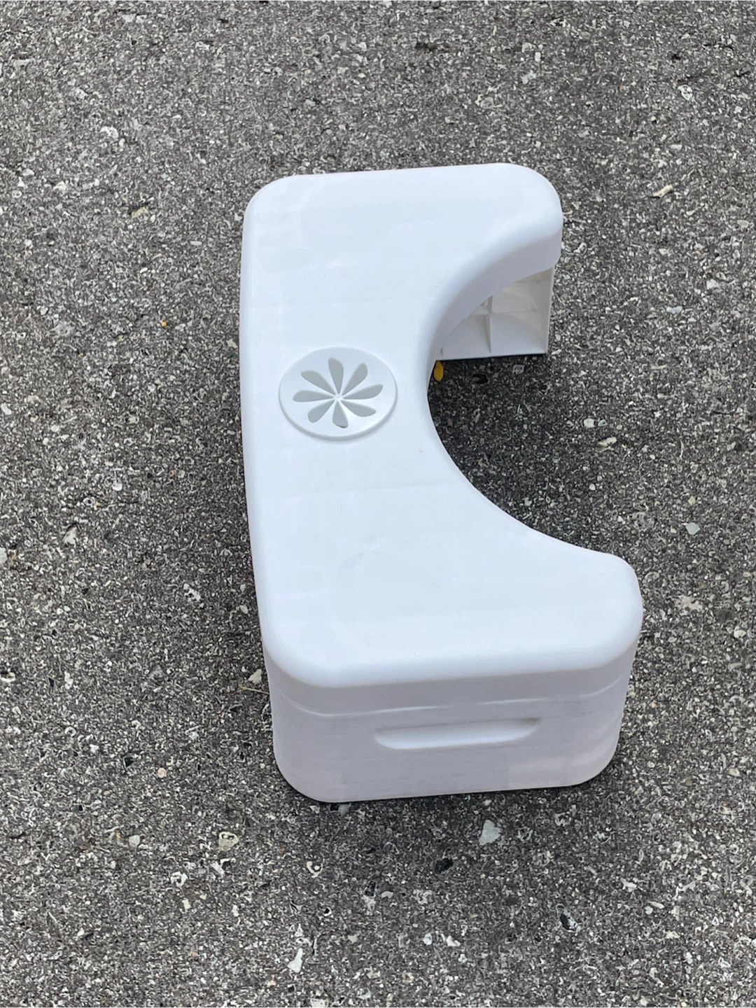 White Toilet Stool - photo 3