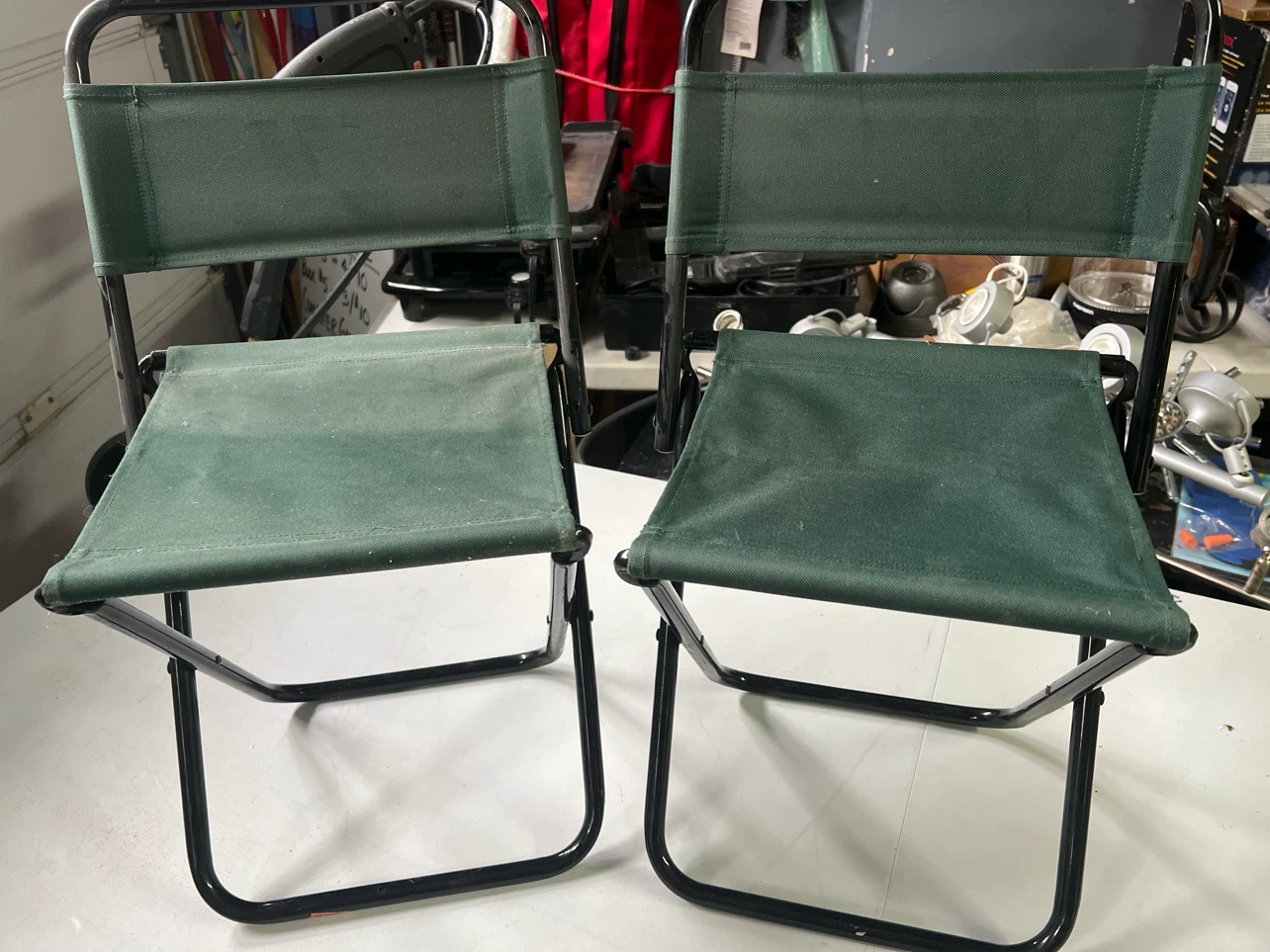 Green Folding Camping Chairs (2-Pack)