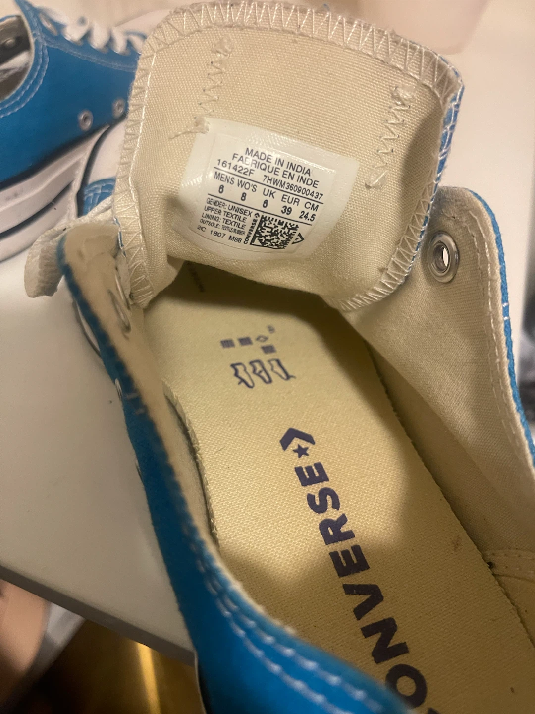 Converse All Star Chuck Taylor Low Top Sneakers Blue - photo 4