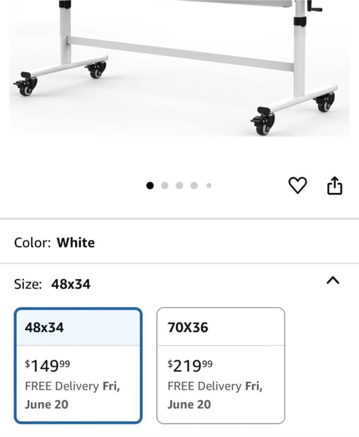 White Board on wheels ! Great for Students , teachers , etc - photo 4