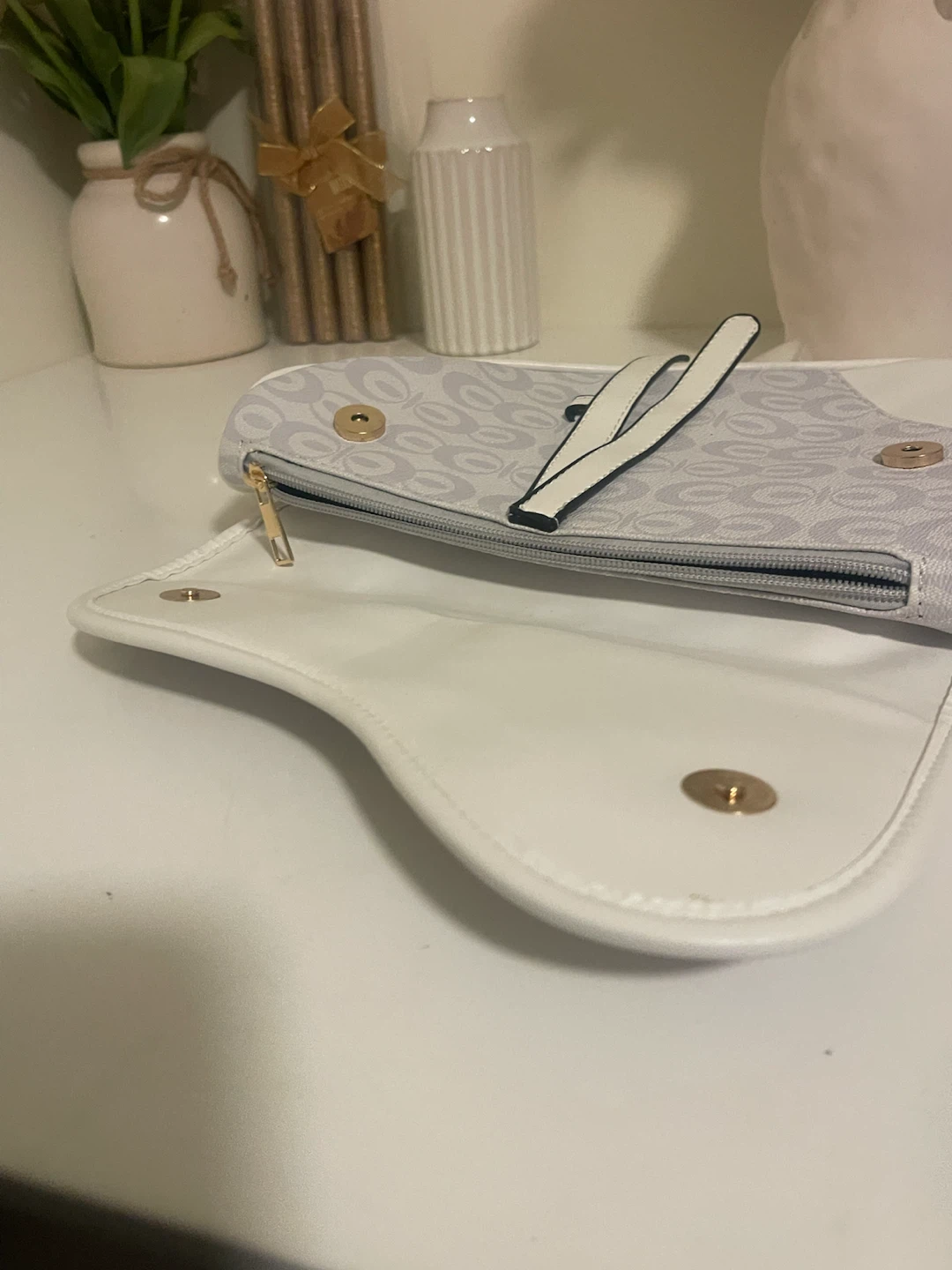 White Monogram Saddle Bag - photo 3