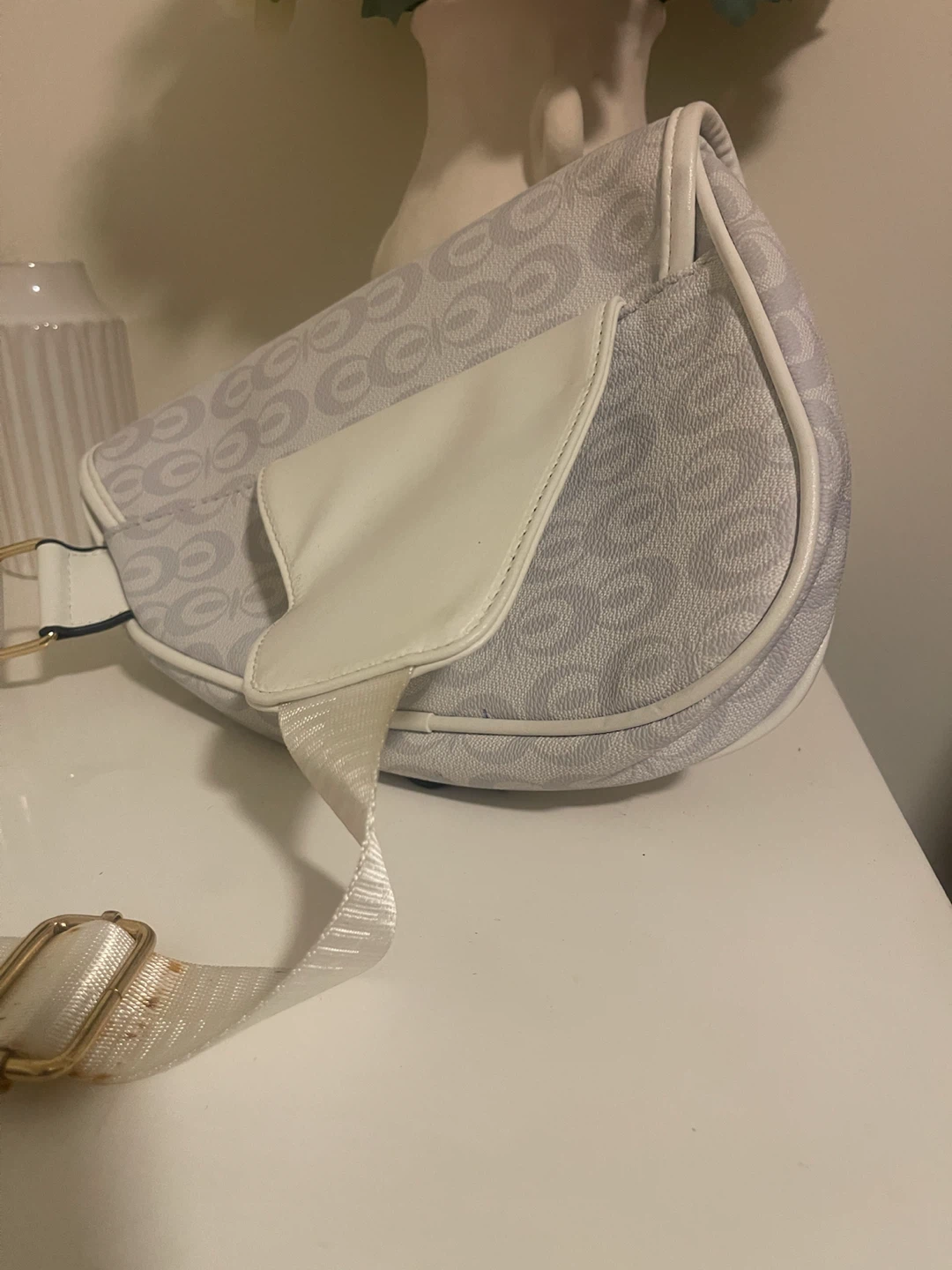 White Monogram Saddle Bag - photo 5
