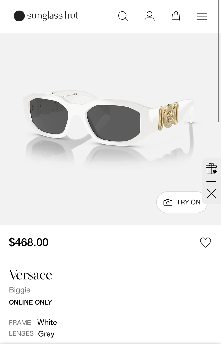 Versace Biggie Sunglasses