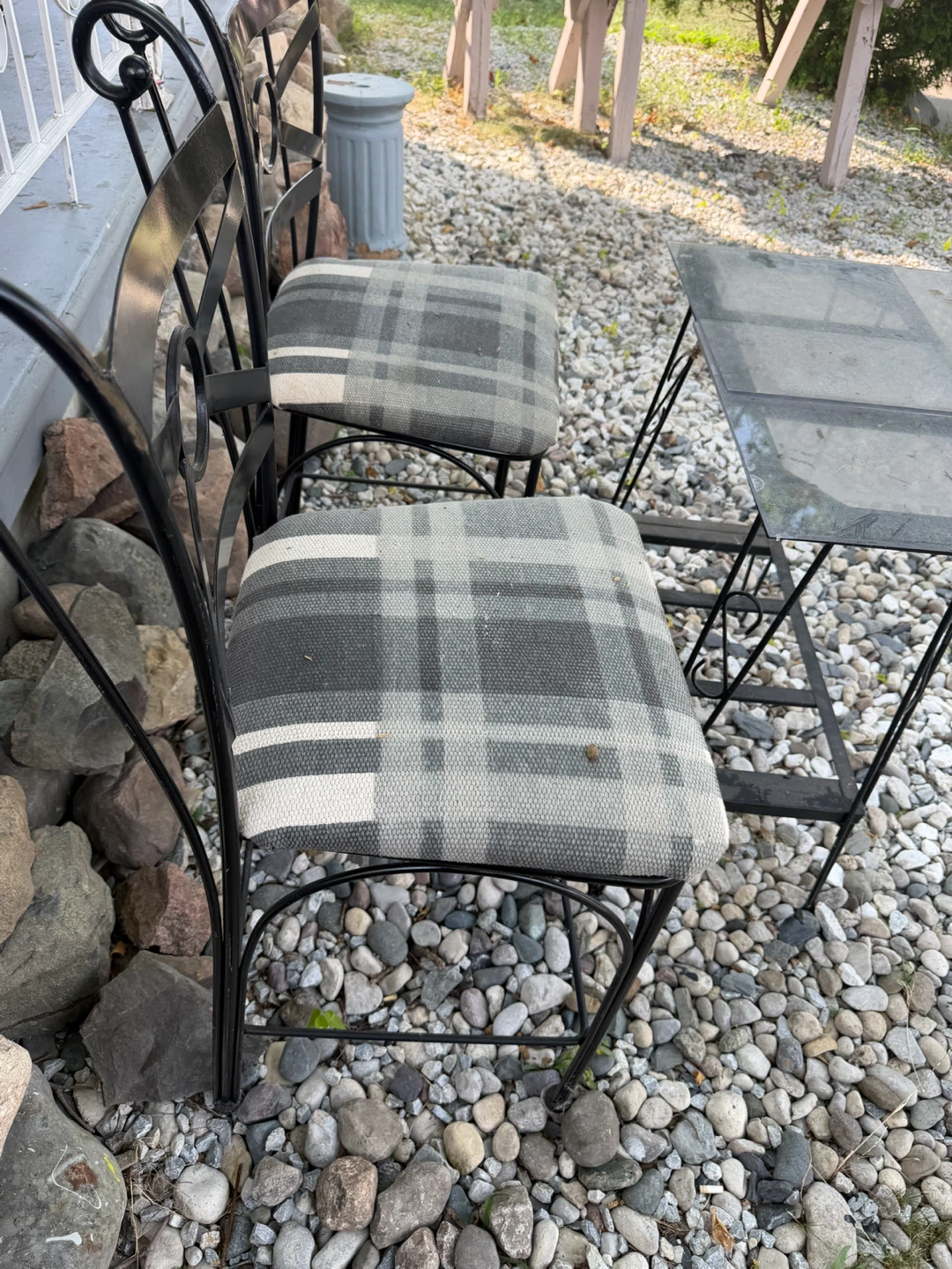 Wrought Iron Chairs and Table Set - photo 2