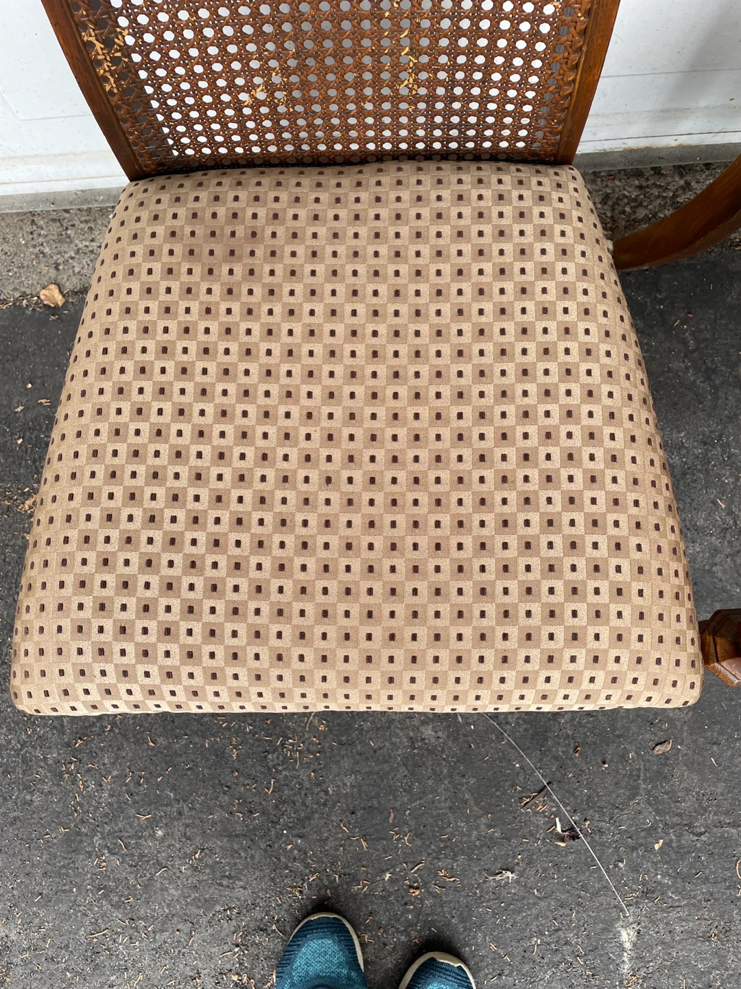 Pair of Cane Back Dining Chairs - photo 2