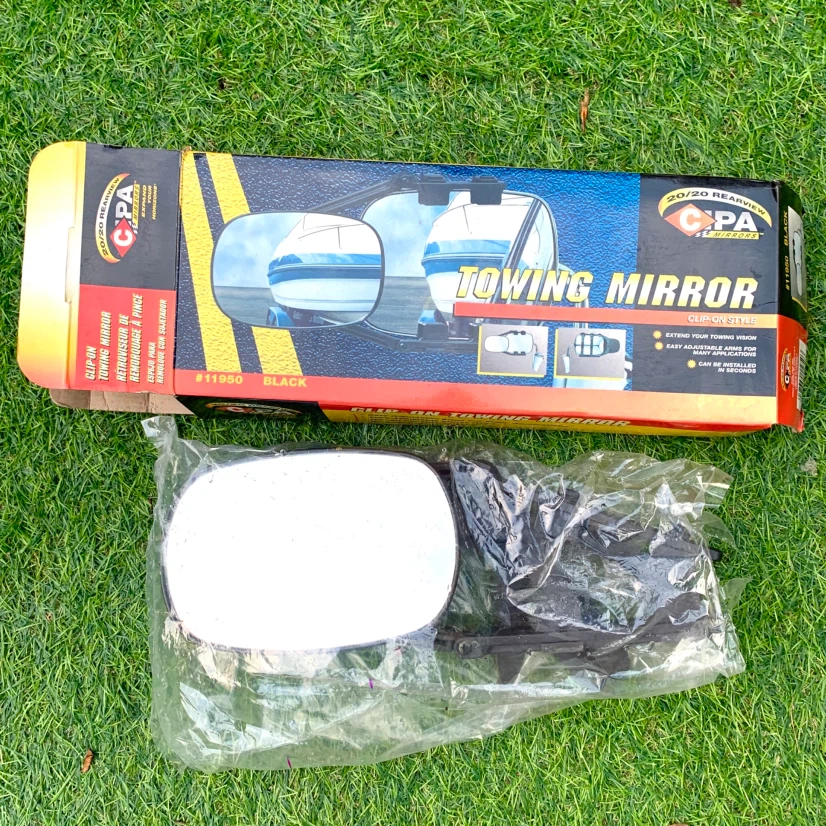 Clip On Towing Mirror Truck Trailer RV Extension Adjustable Tow