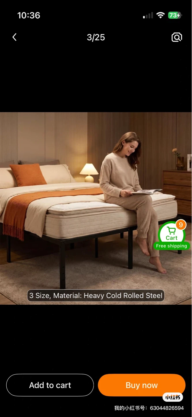 Heavy Duty Cold Rolled Steel Bed Frame - photo 3