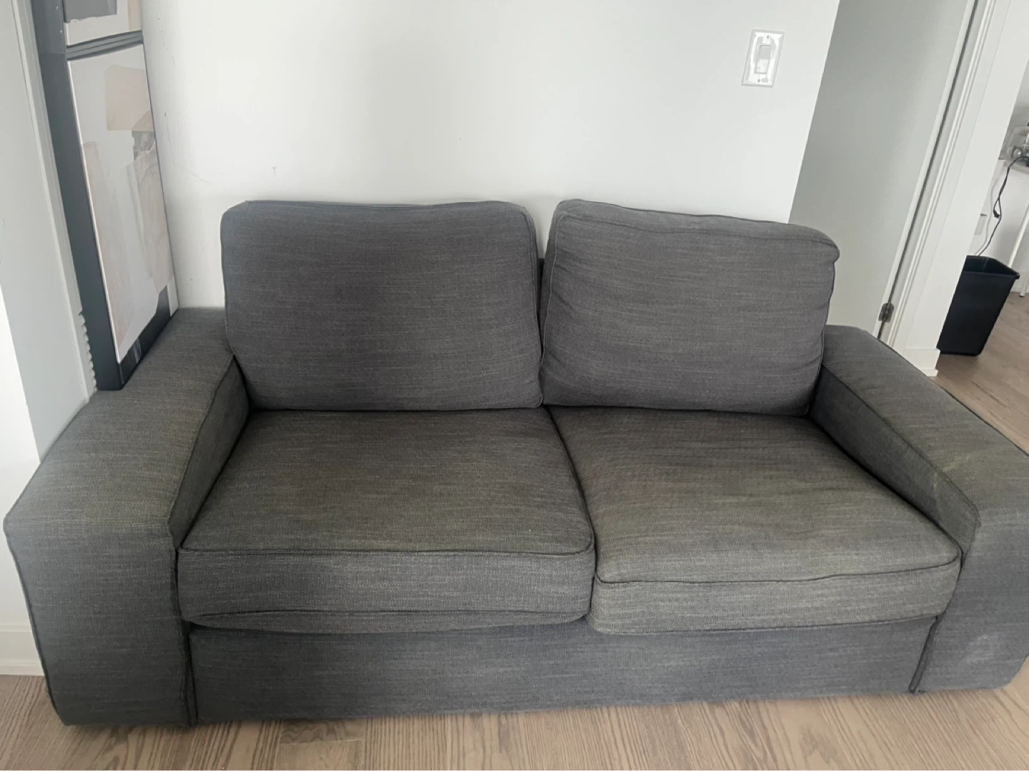 Grey Two-Seater Sofa - photo 2