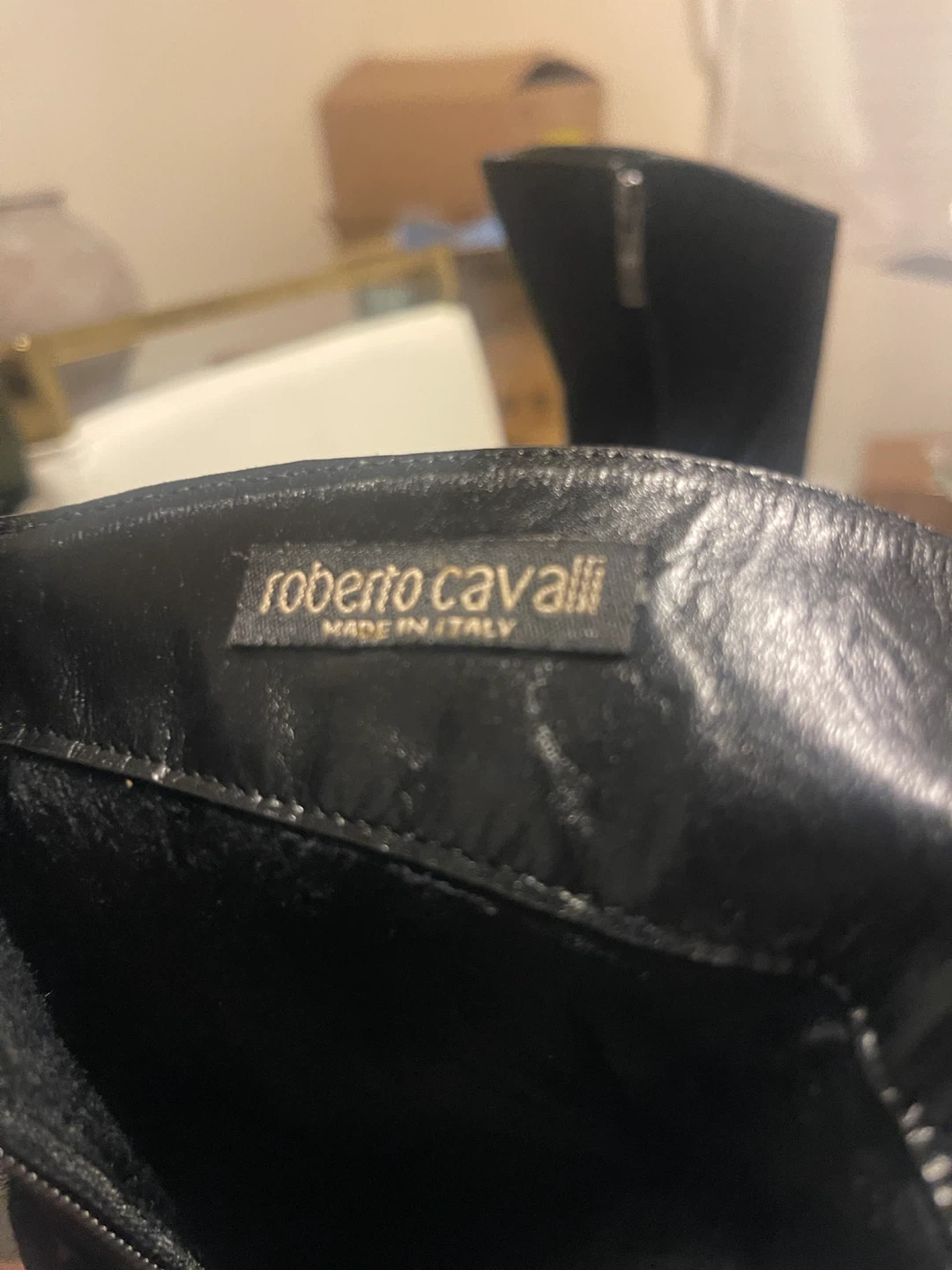 Roberto Cavalli Black Suede & Zebra Print Ankle Boots - photo 3