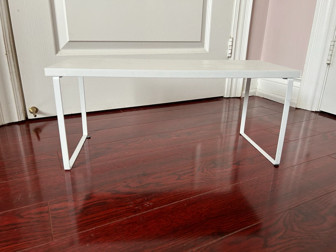 White Metal and Composite Shelf Unit - photo 3