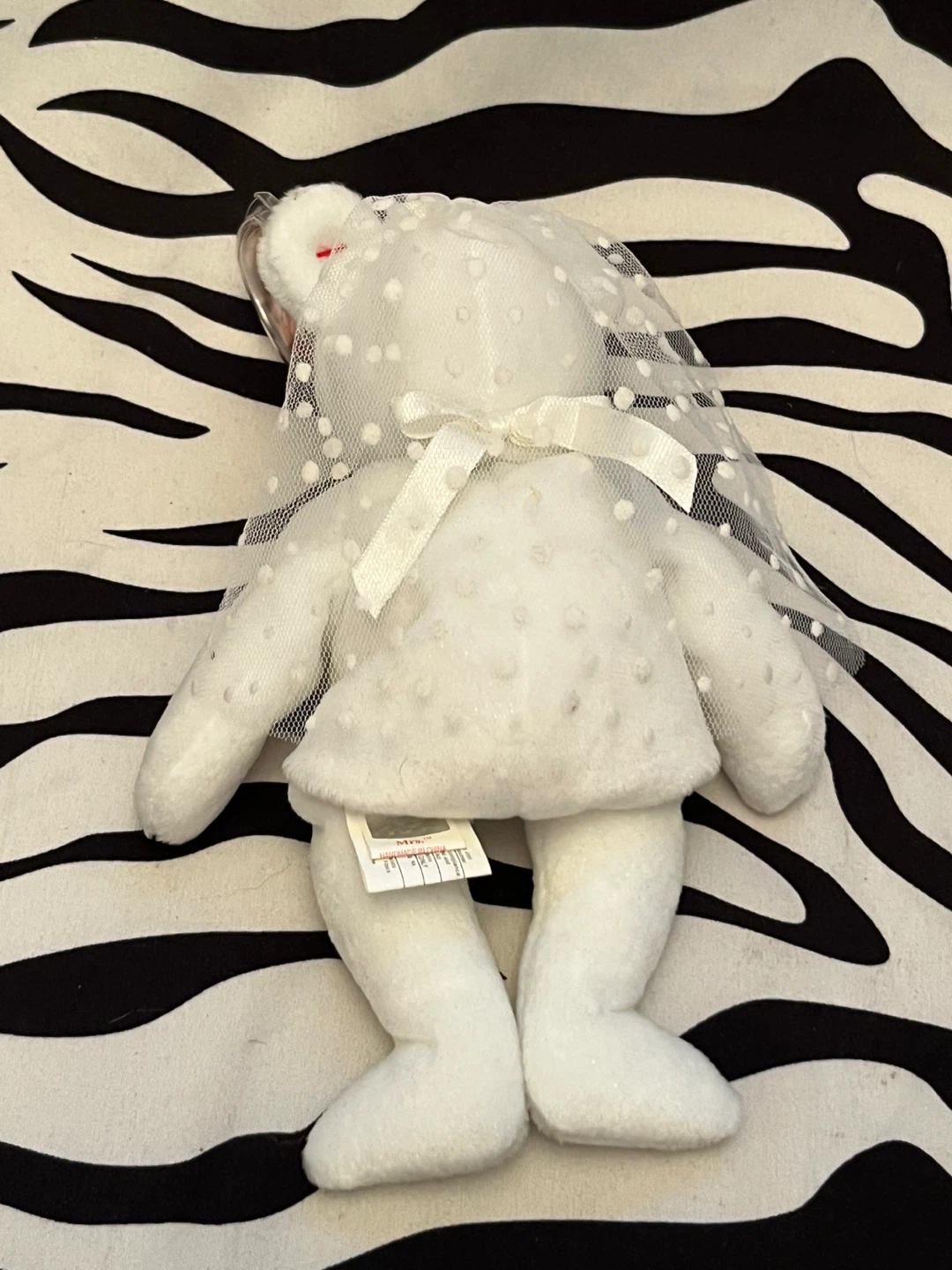 💍 Retired Ty Beanie Baby "Mrs." the Wedding Bride Bear 💍 - photo 4