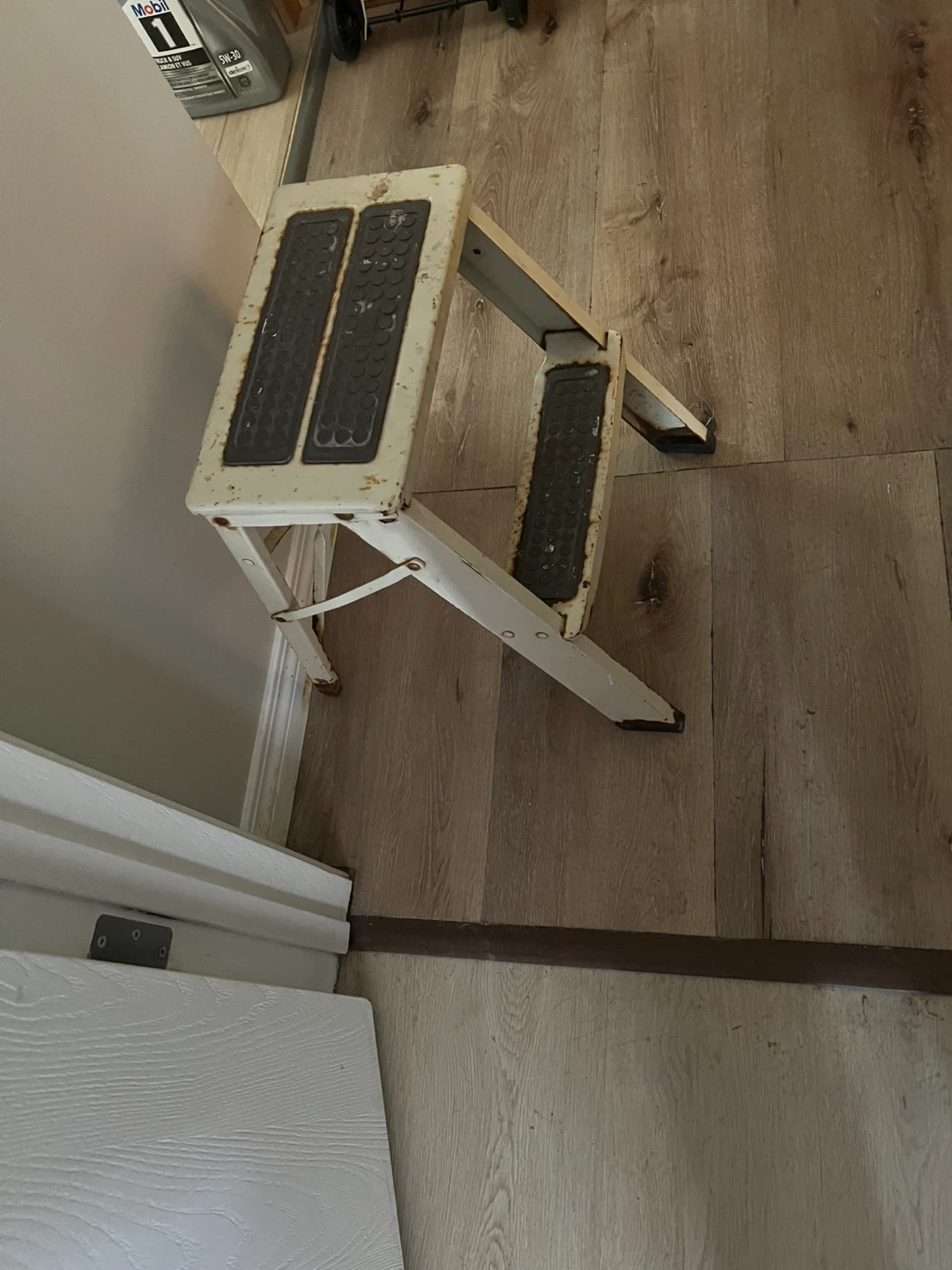 Vintage Metal Step Stool