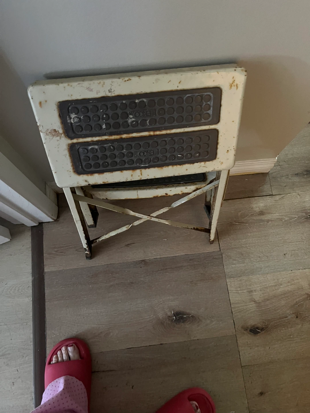 Vintage Metal Step Stool - photo 2