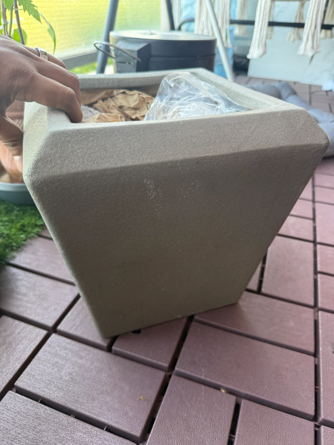 Square Tapered Planter Pot - photo 3