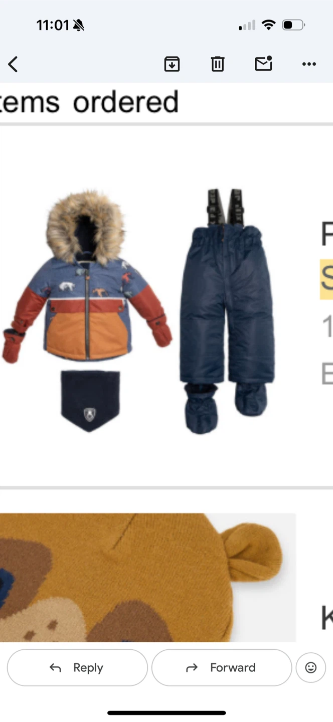 Snow suits 18 month