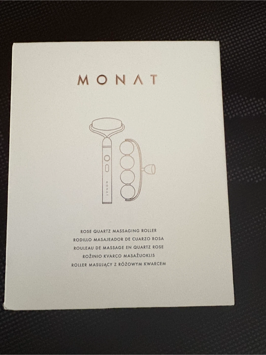 MONAT Rose Quartz Massaging Roller Set