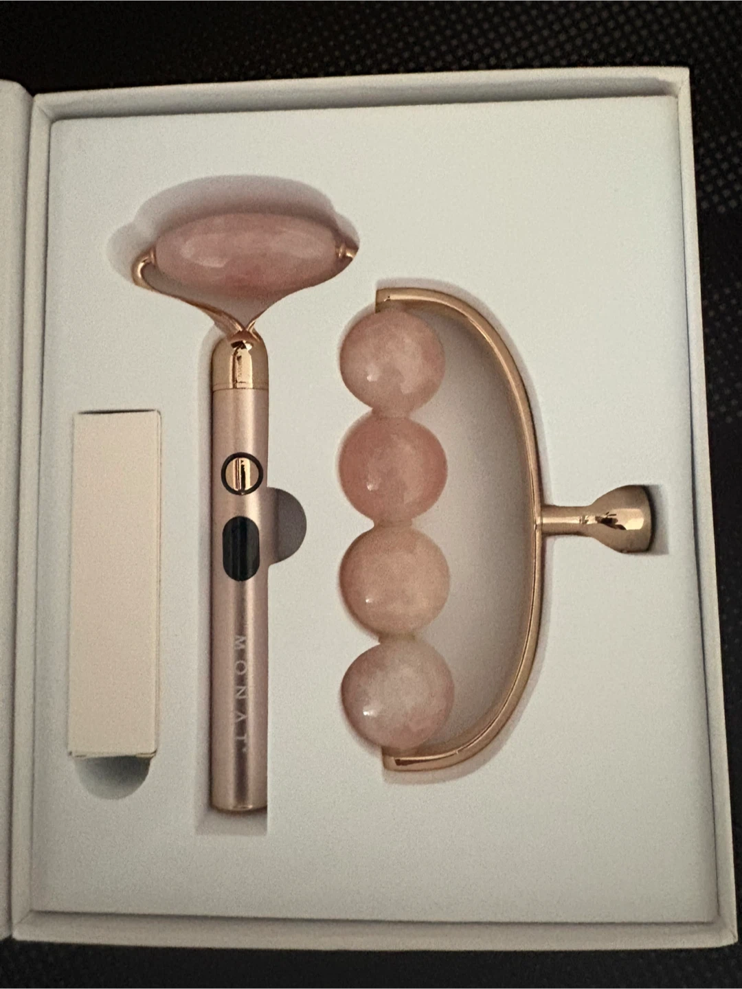 MONAT Rose Quartz Massaging Roller Set - photo 2