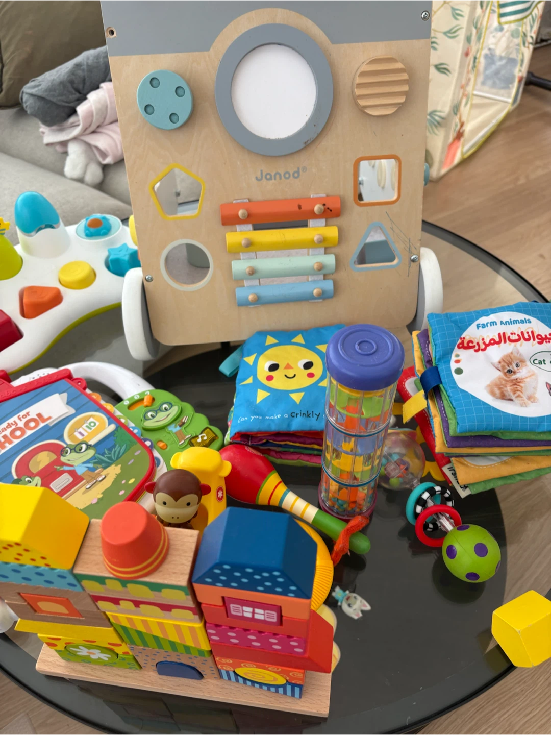 Janod Wooden Activity Cube Baby Walker