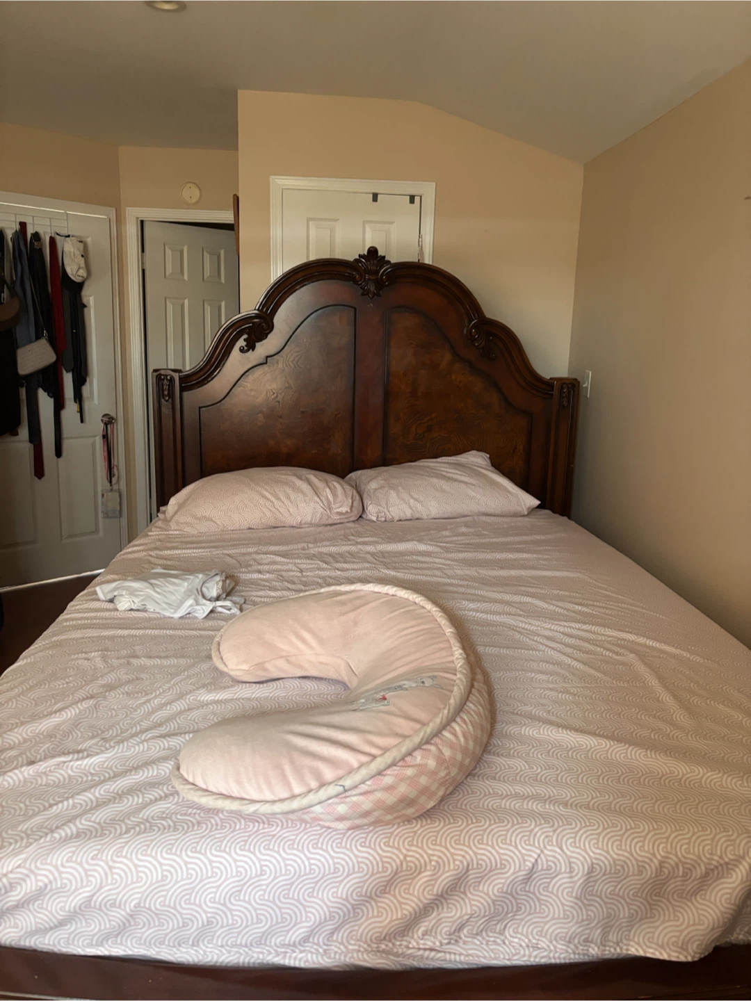 Wooden Queen Bed Frame with Headboard - photo 4