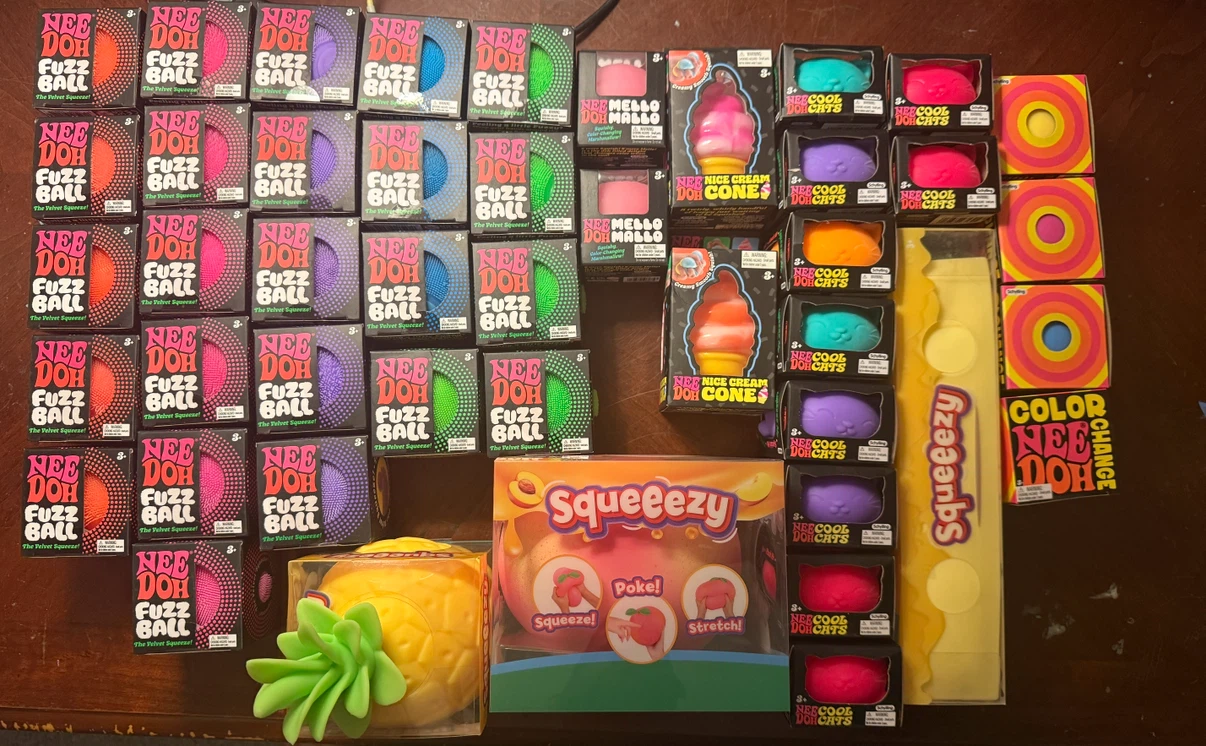 Nee Doh and Squishy NEW 45 Total