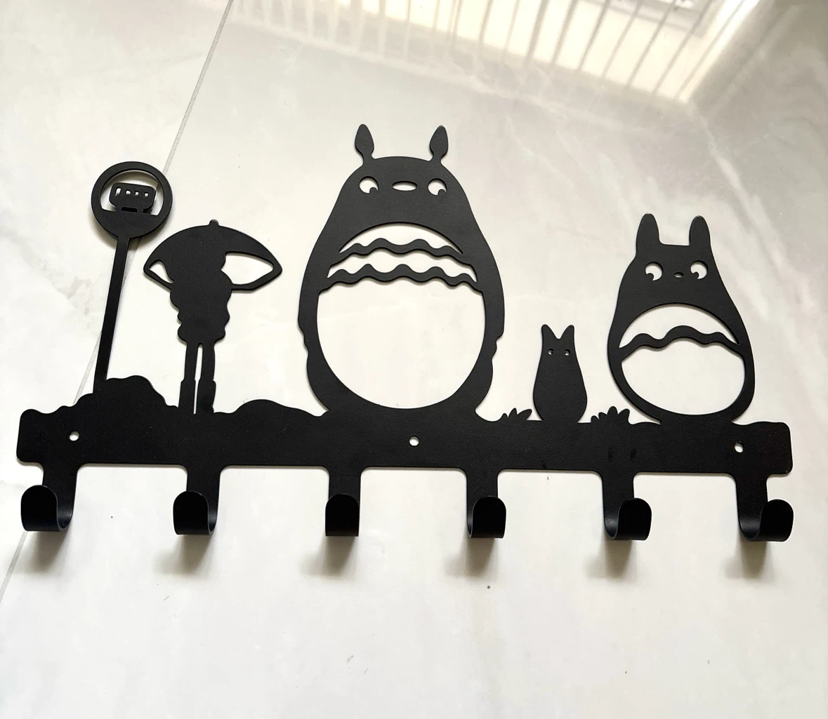 Totoro Metal Wall Hook Rack