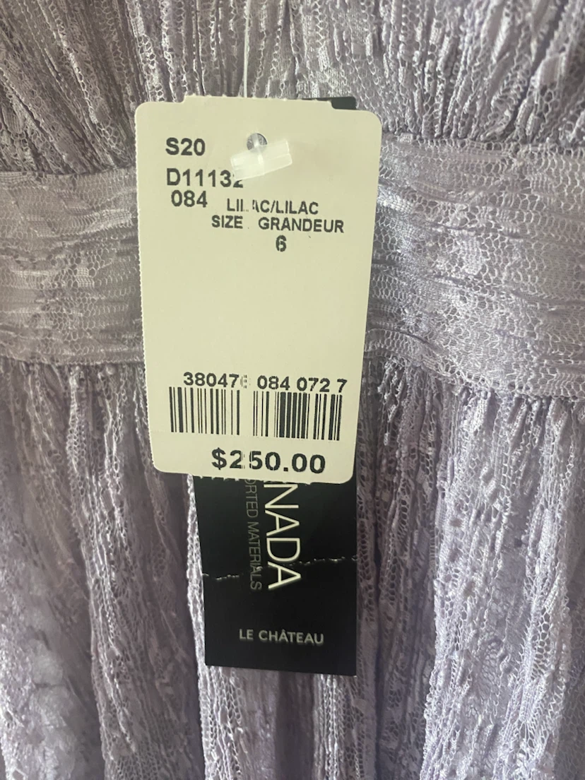 Le Château Lilac Lace Dress Size 6 - photo 3