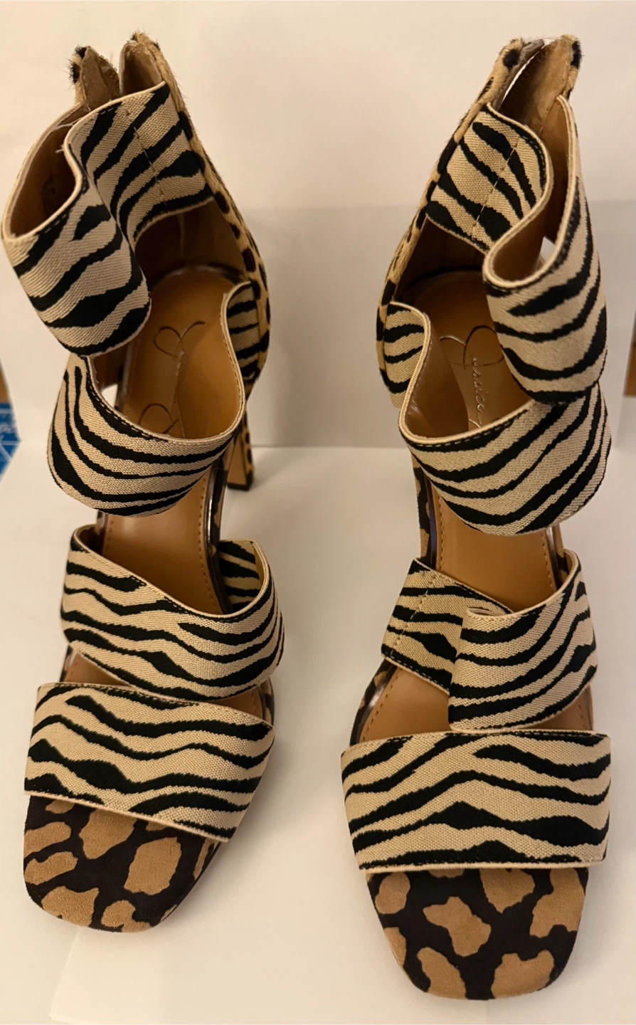 Jessica Simpson Cerina Zebra and Leopard Print Heels