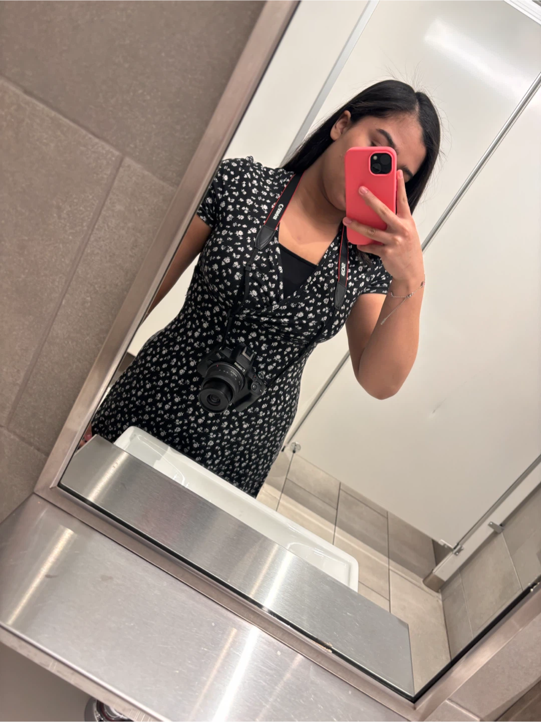 Floral Print Short Sleeve Dress