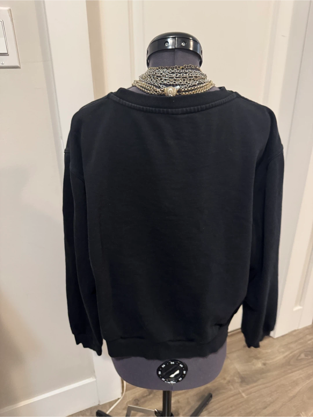 Moschino Black Sweatshirt with Brown Teddy Graphic - size med - photo 4