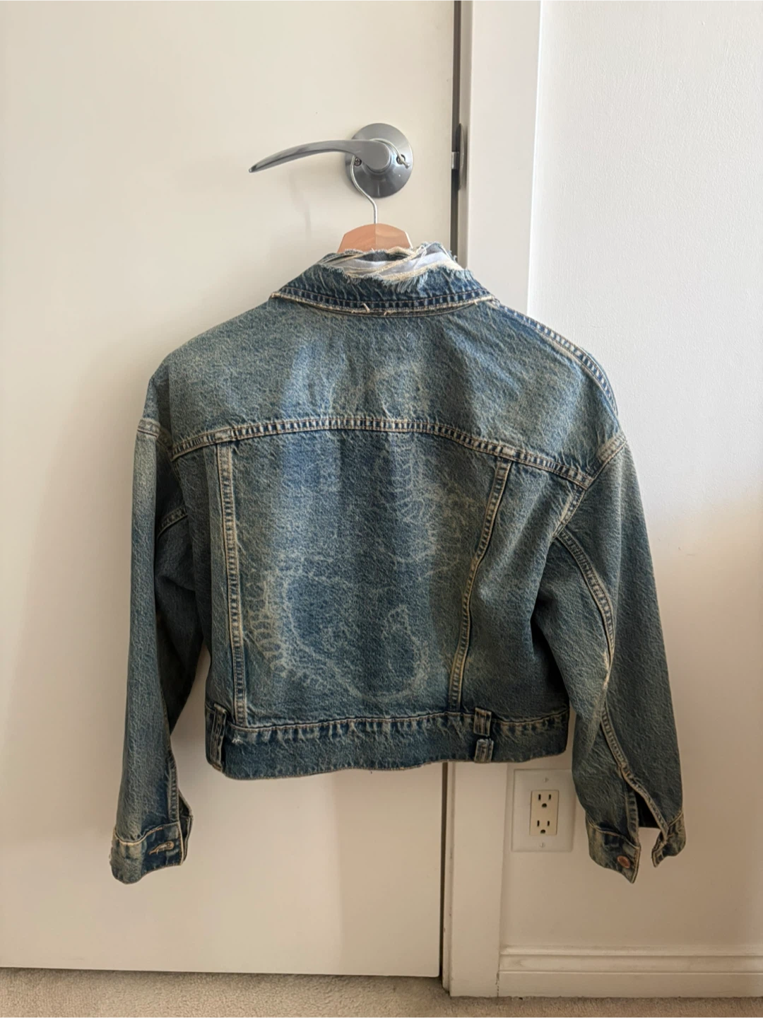 Zara Denim Trucker Jacket - Size S - photo 2