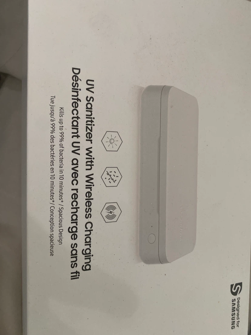 Brand new Samsung UV Sanitizer with Wireless Charging