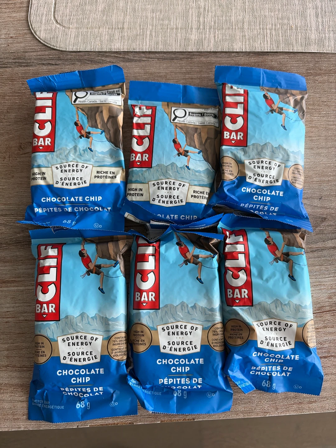 Clif Bar Chocolate Chip Energy Bars (6 Count)