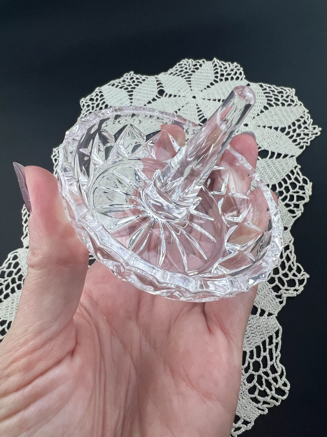 Vintage Crystal Ring/Jewelry Holder - photo 3