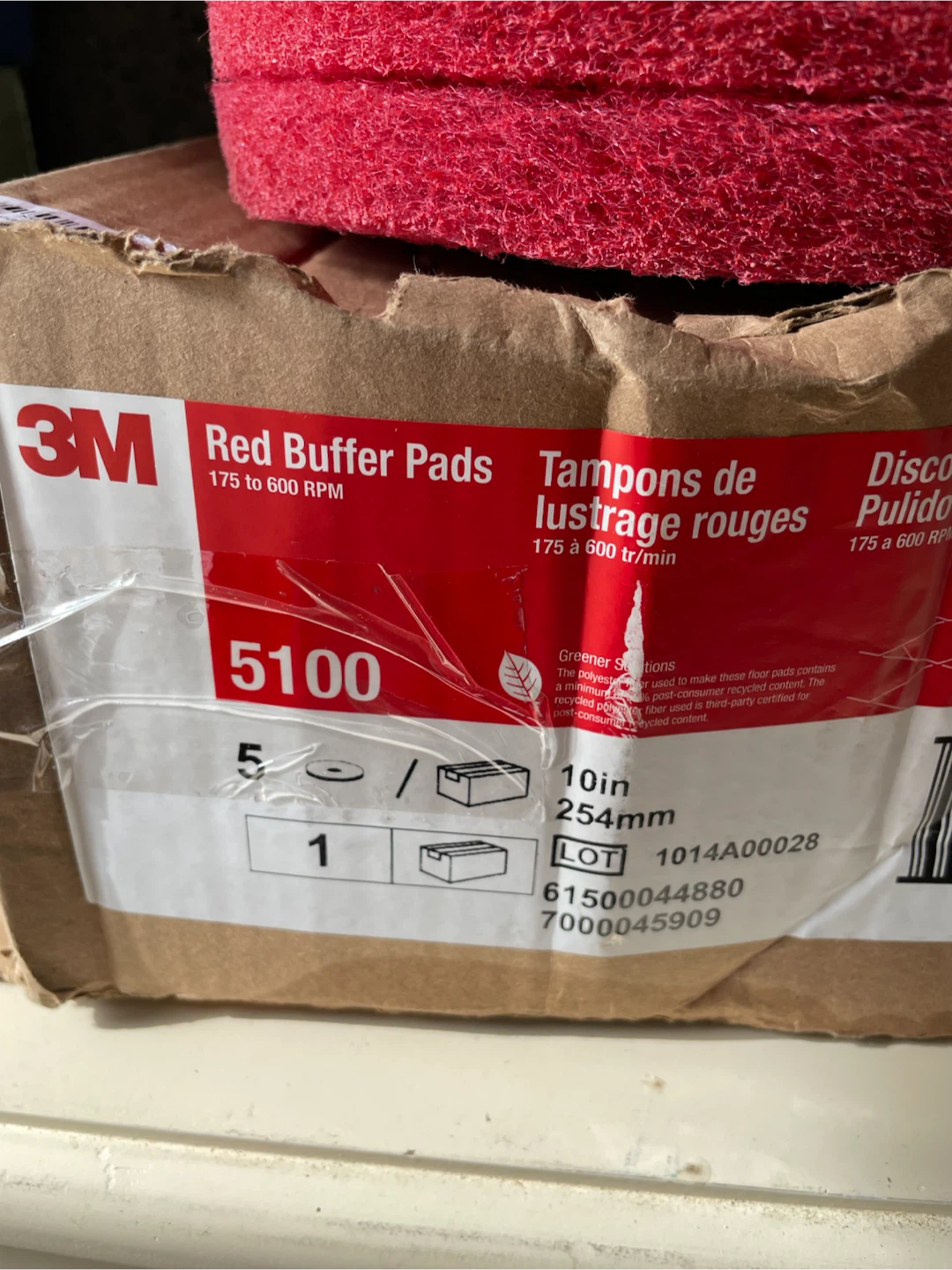 3M 5100 Red Buffer Pads 10in - photo 2